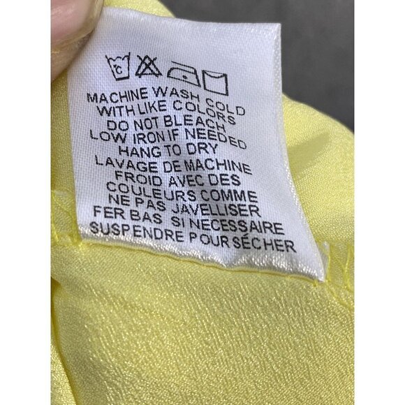 Adelyn Rae Womens Yvone Yellow Fit and Flare Cold Shoulder Dress‎ Size Small - Picture 7 of 9